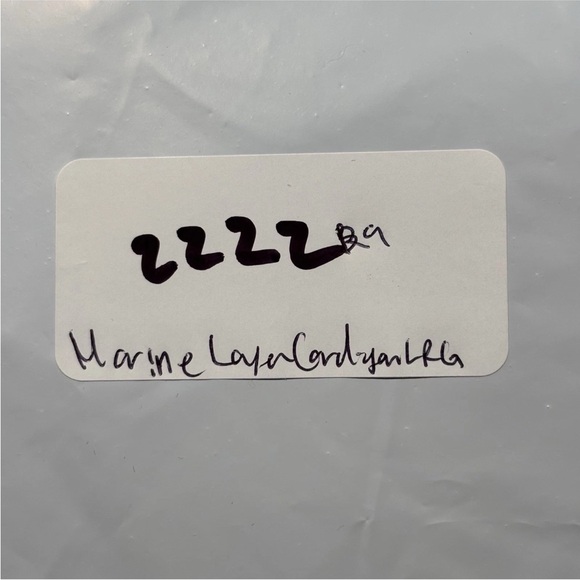 Marine Layer Cardigan Sweater Women’s Large White & Black Long Sleeve Pockets - Picture 9 of 9